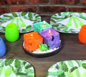 s 15 fun ways to infuse your home decor with color, Using Crayons and Ice for this hack