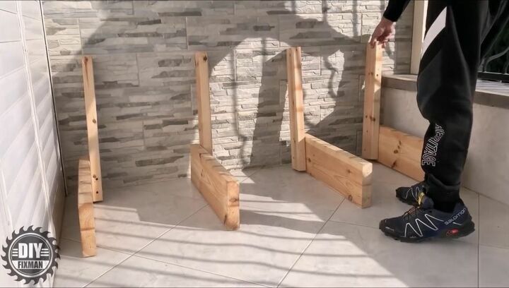 diy patio and garden bench and chair, Arrange Base Pieces