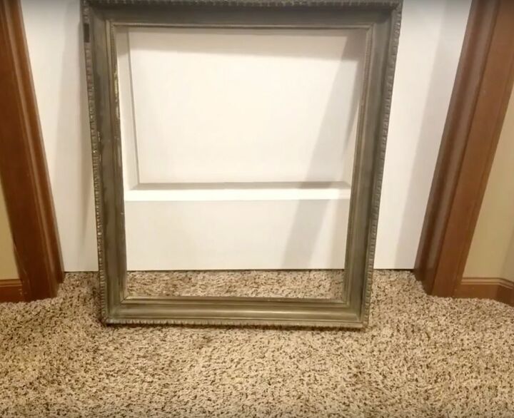 how to build a shadow box shelf with an old frame, Grab A Frame Clean It Up