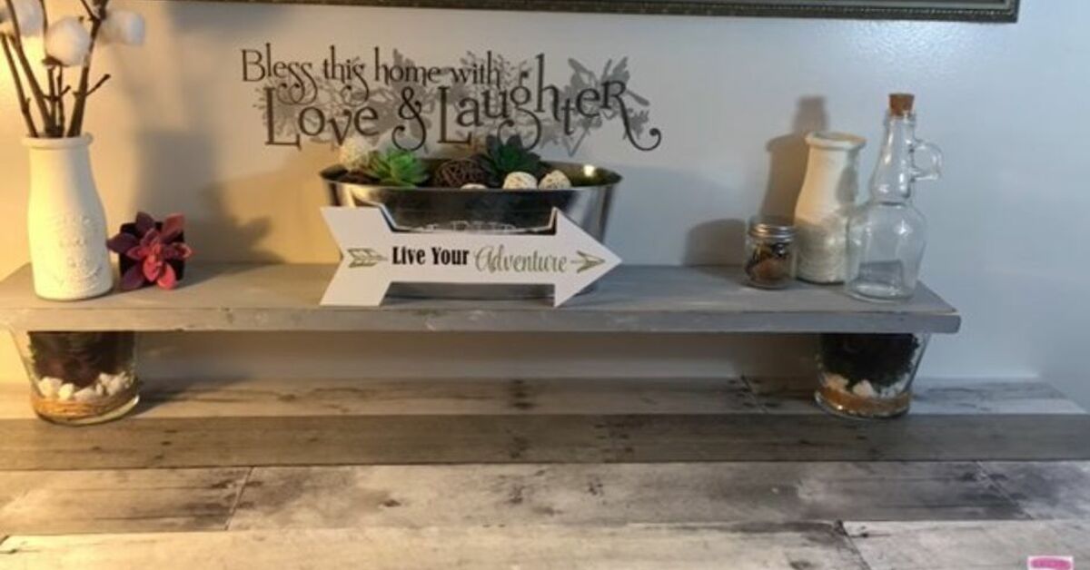 Learn How To Create This Diy Dollar Tree Rustic Table Riser Hometalk