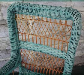 restore chippy wicker with wax paint and an ordinary toothbrush