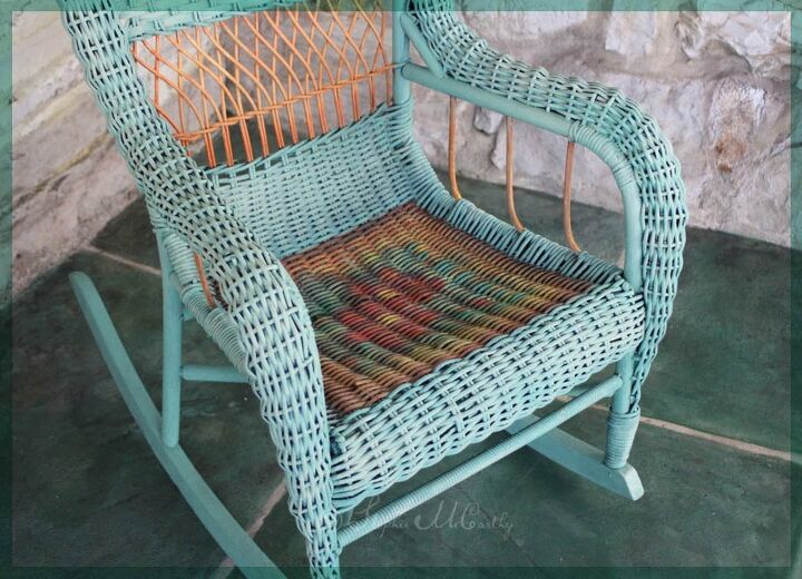restore chippy wicker with wax paint and an ordinary toothbrush