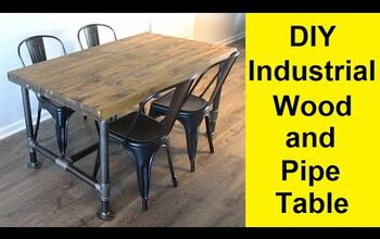 Haz una mesa con patas de tubo de estilo industrial con una sola herramientaA