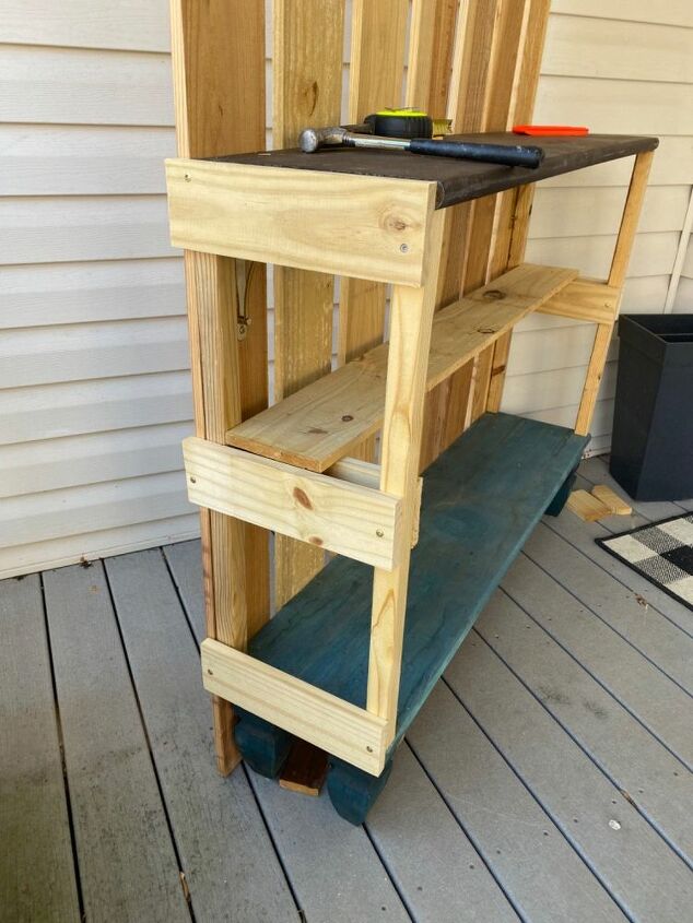 how to build a simple potting bench