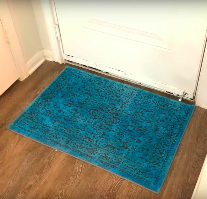 how to dye a rug to bring it back to life, DIY Dyed Rug
