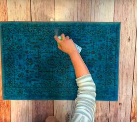 how to dye a rug to bring it back to life, Spray with Scotchgard