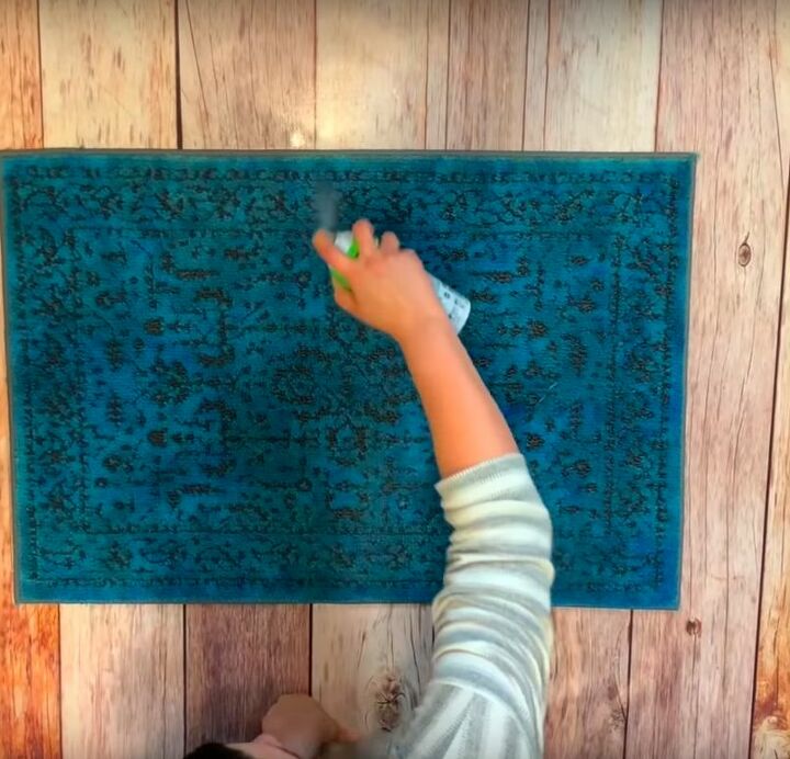 how to dye a rug to bring it back to life, Spray with Scotchgard