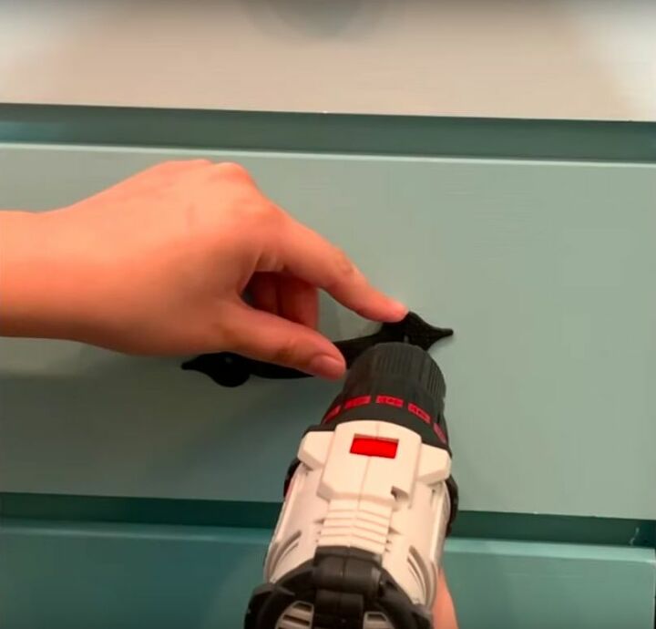 transform your furniture with this ombre painting technique, Reattach Hardware