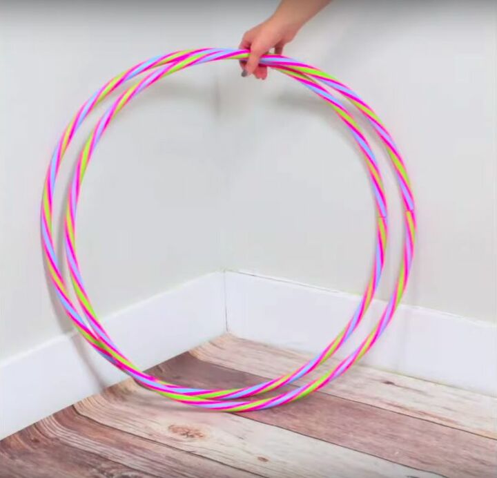 how to build a hula hoop shelf a stylish storage solution, Gather Your Materials