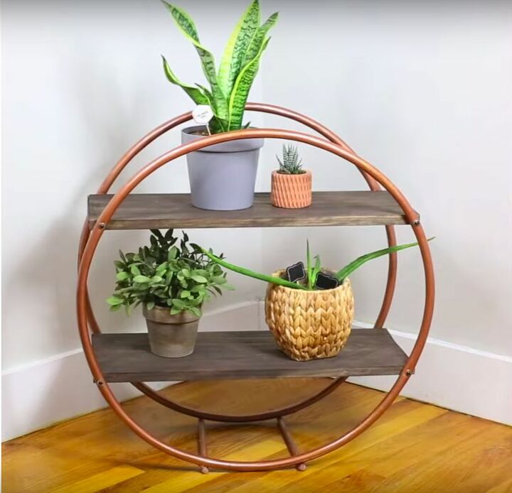 how to get high end shelving with hula hoops