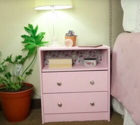 3 simple and stylish diy dresser painting ideas, Dresser with a Storage Shelf