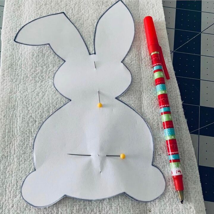 farmhouse fabric bunny