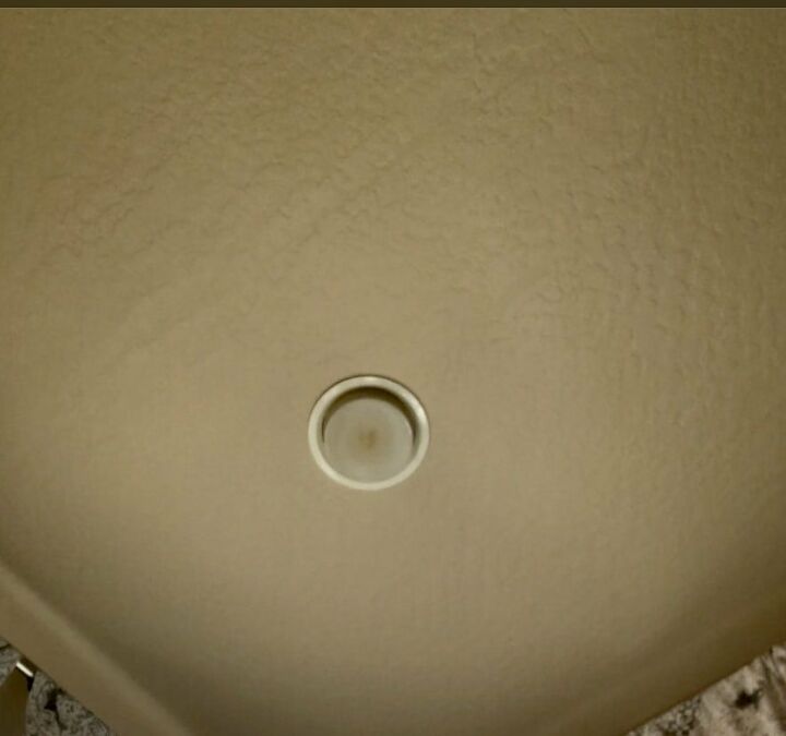 how to replace recessed lighting with a chandelier, This is what we started with UGLY