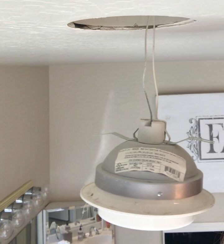 how to replace recessed lighting with a chandelier