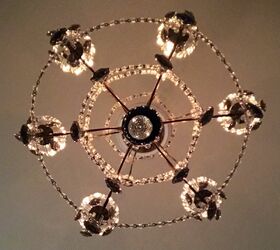 how to replace recessed lighting with a chandelier, The view during a bath
