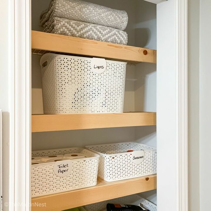 diy wire shelf covers