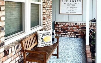 Stenciled Front Porch
