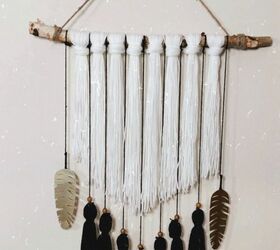 boho chic diy yarn wall hanging