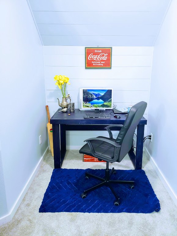 an useless corner turned into beautiful boy s office