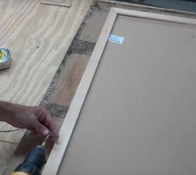 how to make a rustic pallet mirror frame with a shelf