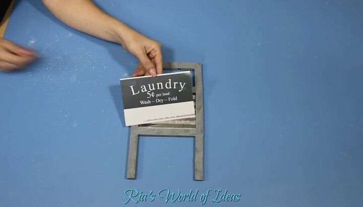 dollar tree diy washboard laundry room sign, Create the Laundry Sign