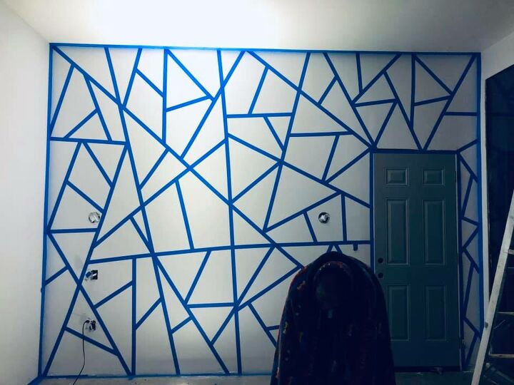 How To Paint A Geometric Accent Wall Diy Hometalk