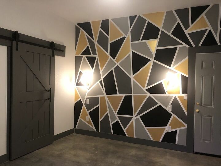 How To Paint A Geometric Accent Wall Diy Hometalk