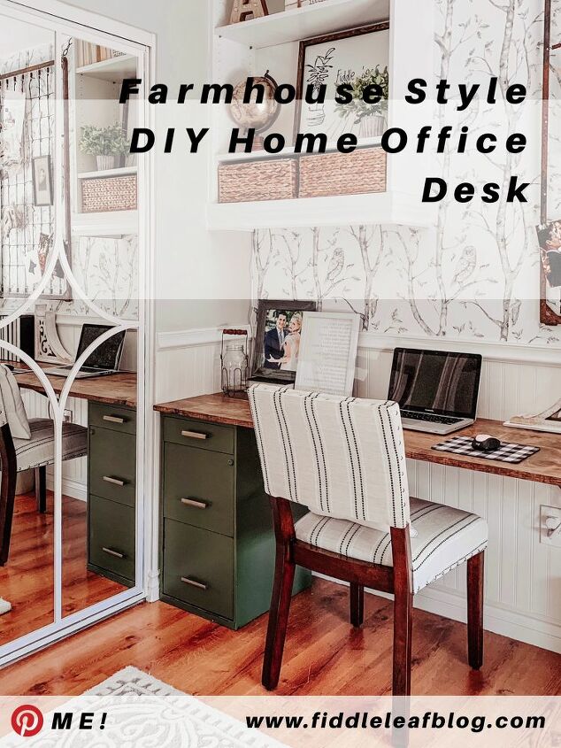 easy affordable diy office desk