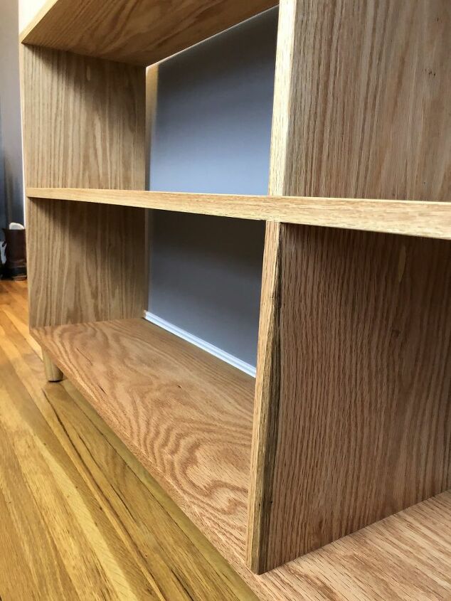simple oak bookshelf