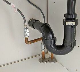 installing water shut offs without power tools or soldering, Attach flex hoses