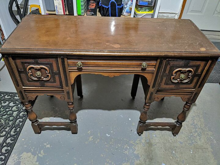 How To Paint A Circa 1940 Desk Makeover Diy Hometalk Paint A Circa 1940 Desk Makeover Diy