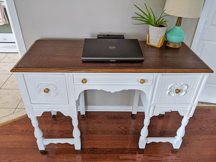 How To Paint A Circa 1940 Desk Makeover Diy Hometalk