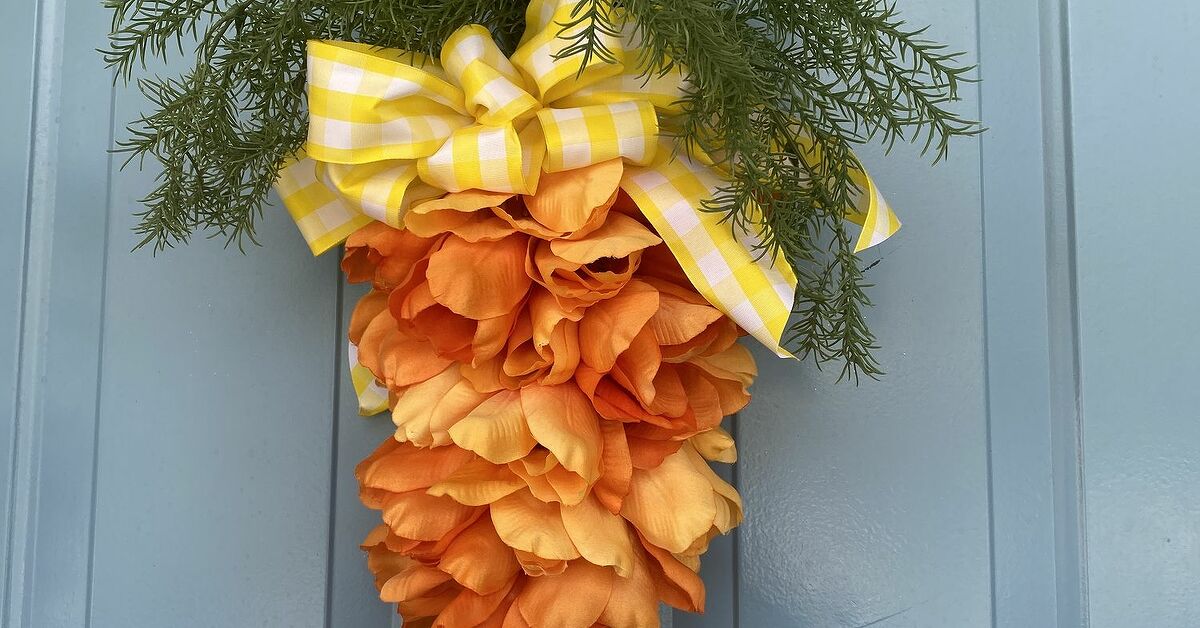 How to Make a Carrot Swag Wreath DIY Hometalk