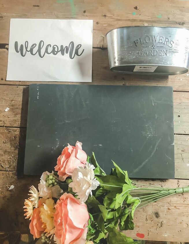 welcome wall planter sign