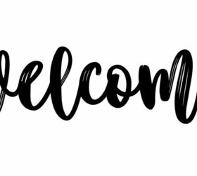 welcome wall planter sign