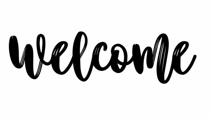 welcome wall planter sign