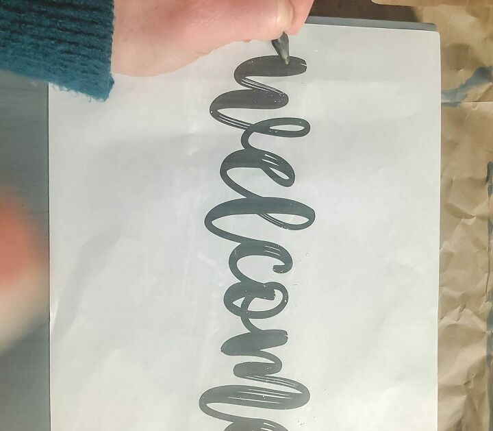 welcome wall planter sign