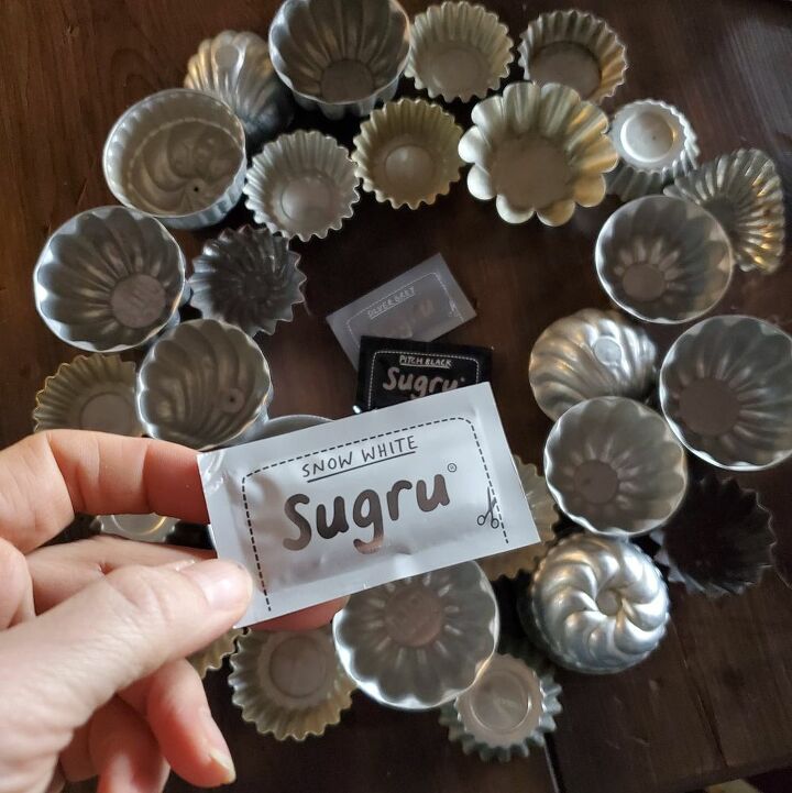 vintage tart tin wreath