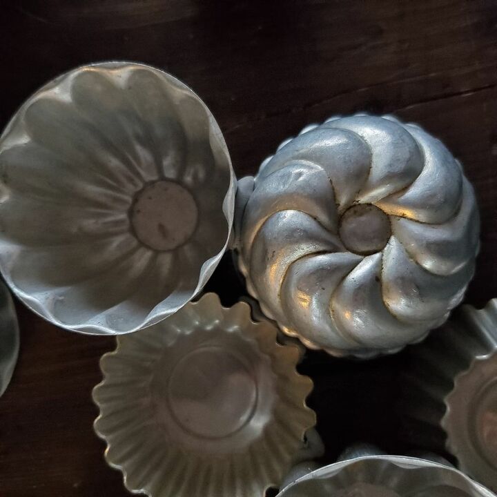 vintage tart tin wreath