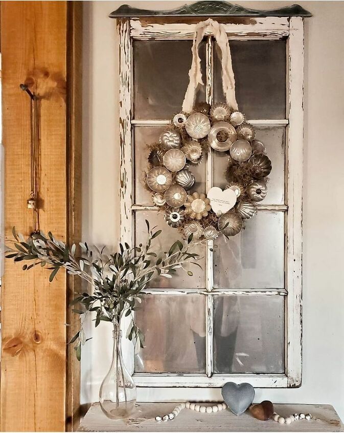 vintage tart tin wreath