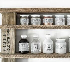 create an easy reclaimed wood shelf with no building required