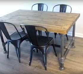 Make an Industrial Style Pipe Leg Table With Just One ToolA