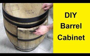 DIY Wine Barrel Cabinet