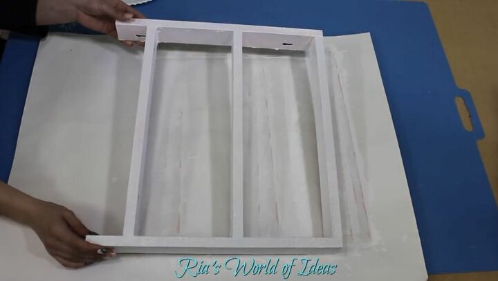 dollar tree diy ladder wall shelf, Paint the Ladder Wall Shelf