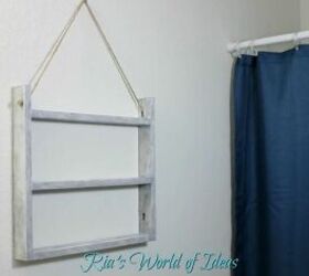 dollar tree diy ladder wall shelf