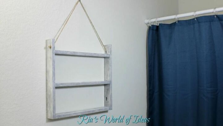 dollar tree diy ladder wall shelf