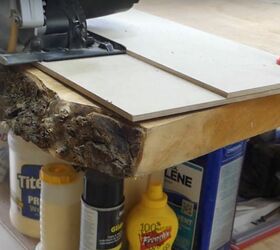 how to make a live edge maple slab cabinet counter, Remove One Live Edge