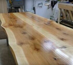 how to make a live edge wooden dining table, DIY Live Edge Wooden Dining Table