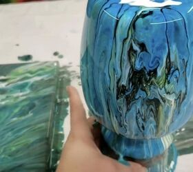 diy acrylic pour vase and canvas for 10, DIY Acrylic Pour Vase and Canvas for 10