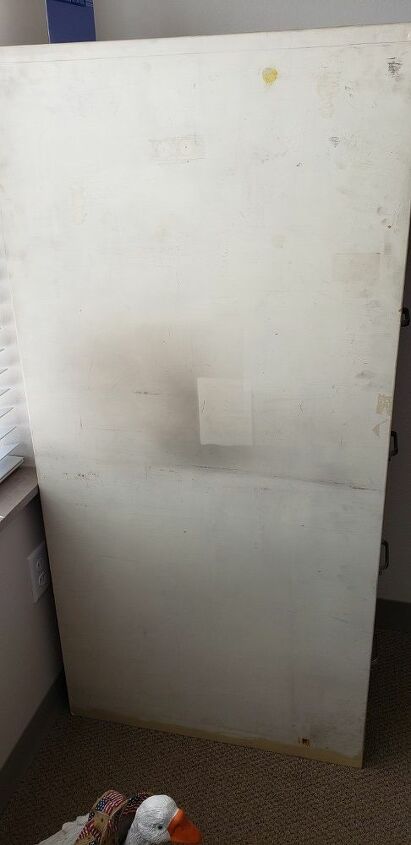 q any ideas on how to resurface one side of a metal file cabinet